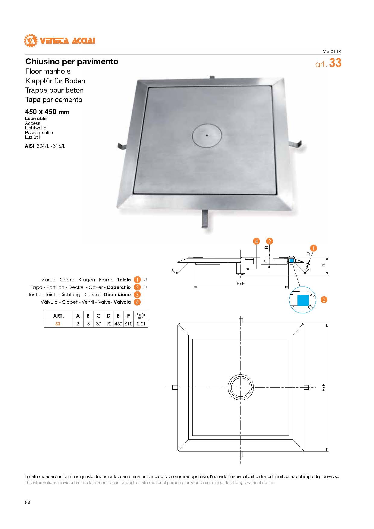 Trappe pour beton